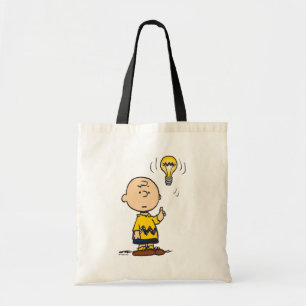 Tote Bag cacahuètes   L'idée de l'ampoule de Charlie Brown