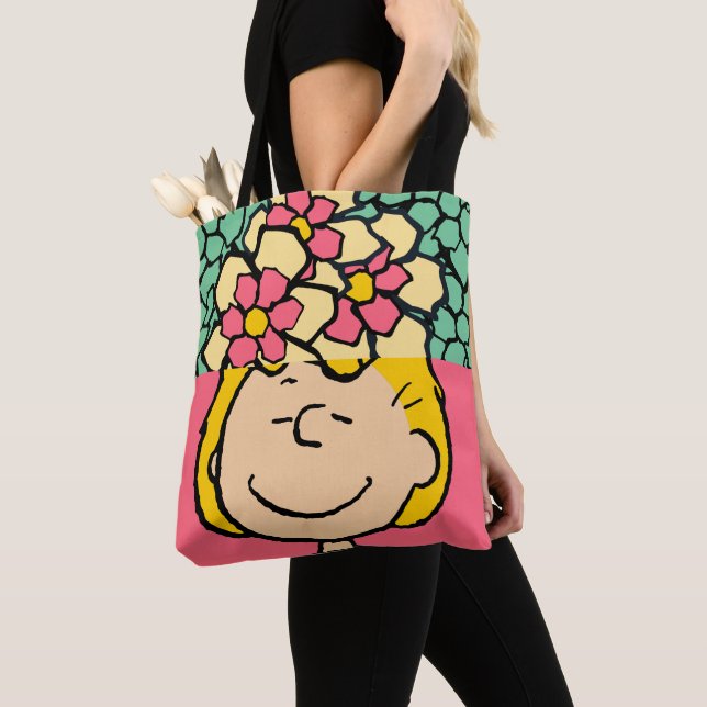 Tote Bag cacahuètes | Moitié et demi-fleurs Sally (De près)