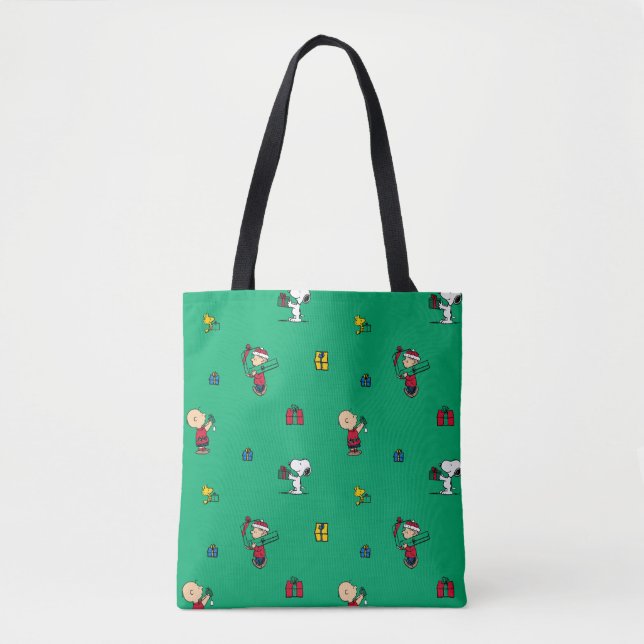 Tote Bag cacahuètes | Motif cadeau de Noël (Devant)