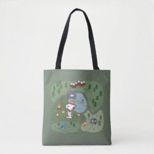 Tote Bag cacahuètes   Niché dans le camping des montagnes