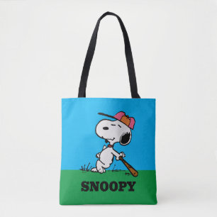 Tote Bag cacahuètes   Snoopy at Bat