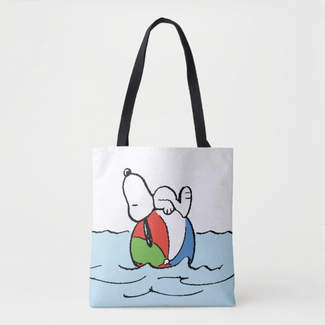 Tote Bag cacahuètes | Snoopy Beach Ball Beach (Devant)