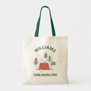 Tote Bag cacahuètes   Snoopy Beach Walk Vacances en famille