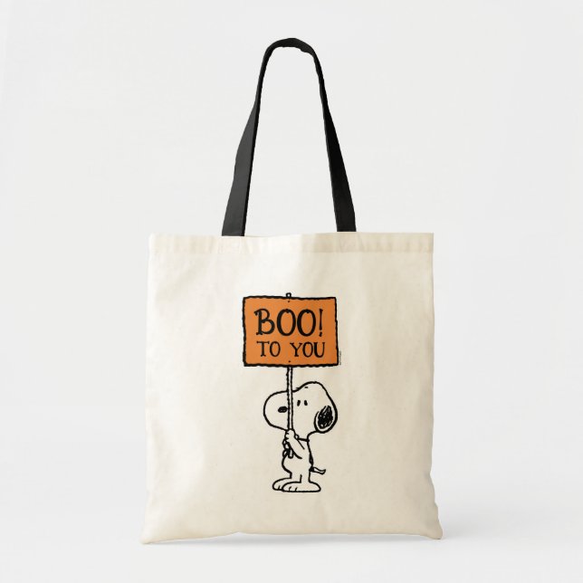 Tote Bag cacahuètes | Snoopy Boo ! (Devant)