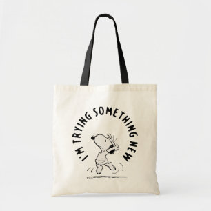 Tote Bag cacahuètes   Snoopy Essayer Quelque Chose De Nouve