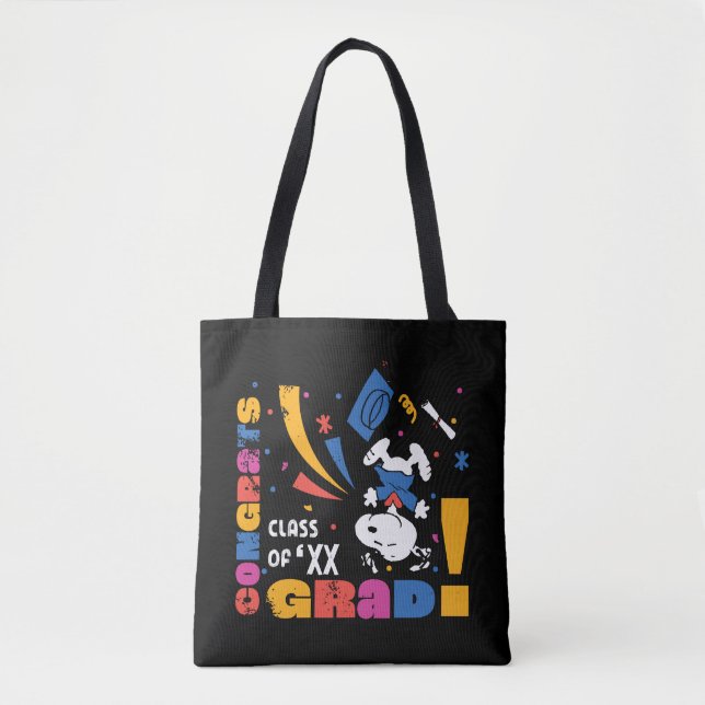 Tote Bag Cacahuètes Snoopy Félicitations Diplômé Remise des (Devant)