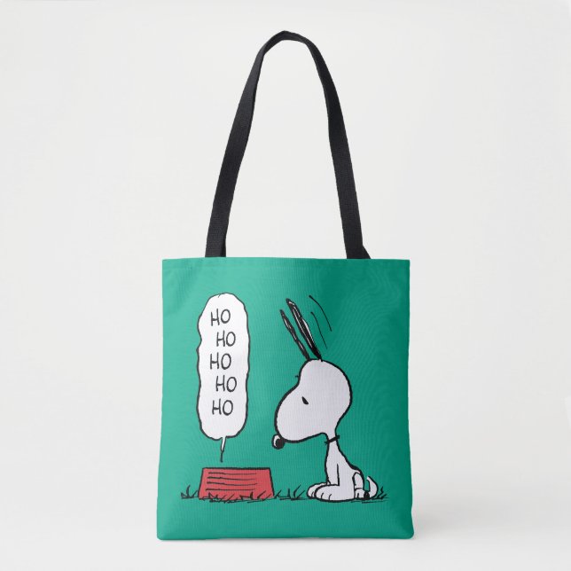 Tote Bag cacahuètes | Snoopy Ho Ho Ho Plat alimentaire (Devant)