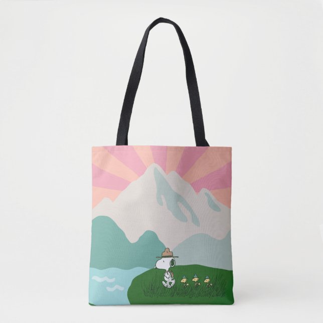 Tote Bag cacahuètes | Snoopy Leader du Pack (Devant)