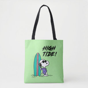 Tote Bag cacahuètes   Snoopy Ocean High Tide