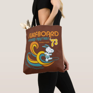 Tote Bag cacahuètes   Snoopy Surboard Longboard Competition