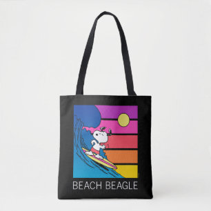 Tote Bag cacahuètes   Snoopy Surfing
