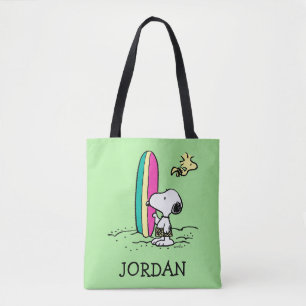 Tote Bag cacahuètes   Snoopy & Woodstock   Ajouter Votre No