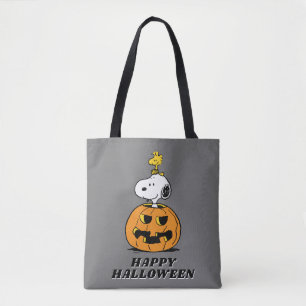 Tote Bag cacahuètes Snoopy & Woodstock Citrouille pop-up