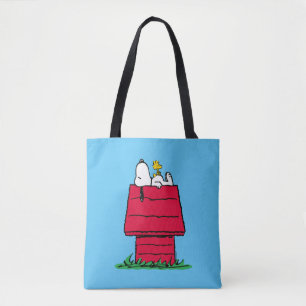 Tote Bag cacahuètes Snoopy & Woodstock Doghouse