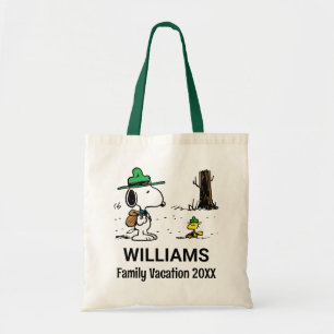 Tote Bag cacahuètes   Snoopy & Woodstock Famille Vacances