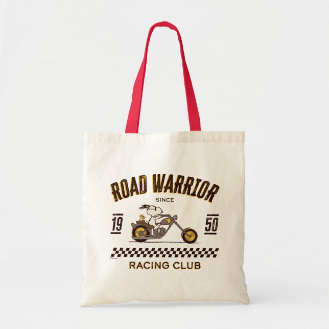 Tote Bag cacahuètes | Snoopy & Woodstock Road Warriors (Devant)