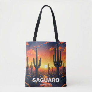 Tote Bag Cactus du Parc national du Saguaro Souvenir