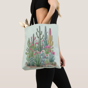 Tote Bag Cactus floral