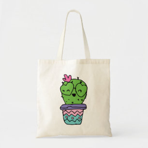 Tote Bag Cactus souriants Art Valentines Art Valentines Dra