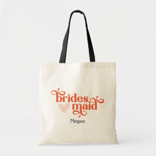 Tote Bag Cadeau Boho Bridesmaid personnalisé Fourre-tout