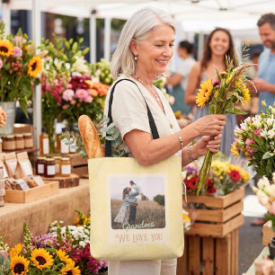 Tote Bag Cadeau Chic Personnalisé avec Photo et Texte pour