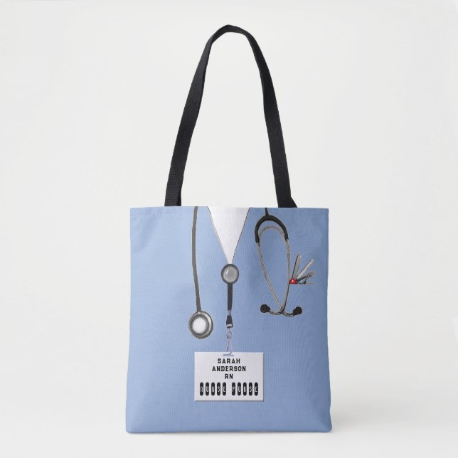 Tote Bag Cadeau créatif pour infirmière (Devant)