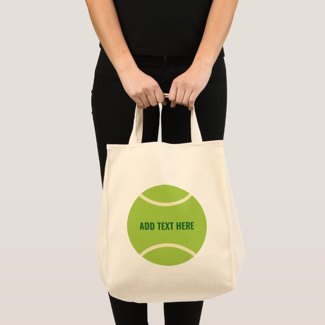 Tote Bag Cadeau de balle de tennis vert moderne (Devant (produit))
