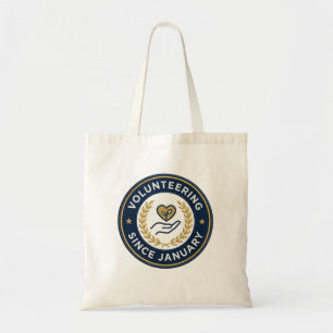 Tote Bag Cadeau de bénévolat depuis janvier pour les bénévo