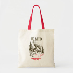 Tote Bag Cadeau de bienvenue de mariage dans l'Idaho pour d