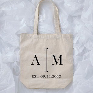 Tote Bag Cadeau de bienvenue de mariage simple minimaliste