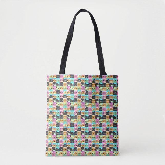 Tote Bag Cadeau de chat | Cute Kawaii Motif (Devant)