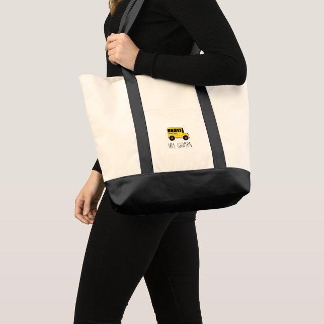 Tote Bag Cadeau de chauffeur de bus scolaire Fourre-tout pe (Devant (produit))