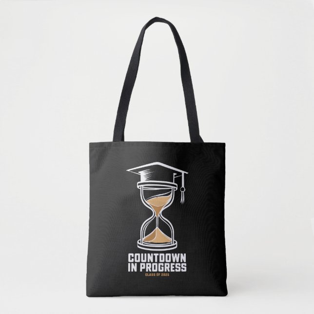 Tote Bag Cadeau de compte à rebours jusqu'à la remise des d (Devant)