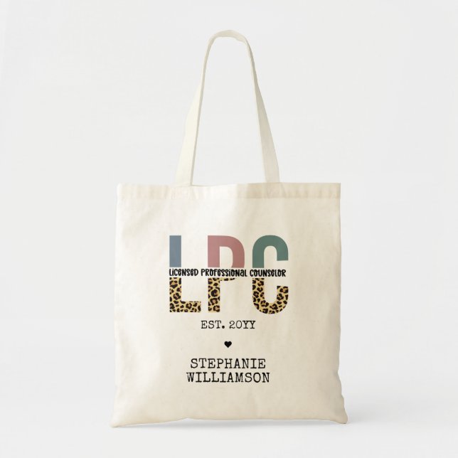 Tote Bag Cadeau de conseiller professionnel autorisé LPC pe (Devant)
