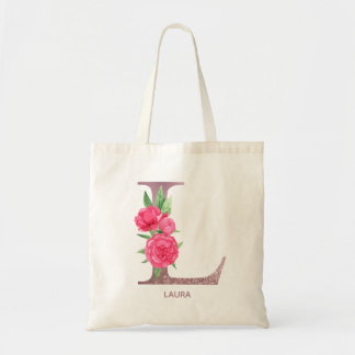 Tote Bag Cadeau de demoiselle d'honneur Rose Élégante Initi