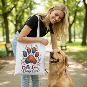 Tote Bag Cadeau de Fêtes pour Défenseur des Chiens Abrités