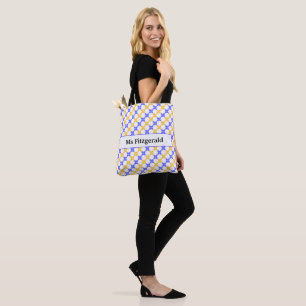 Tote Bag Cadeau de fin d'année pour l'enseignant Floral Rét