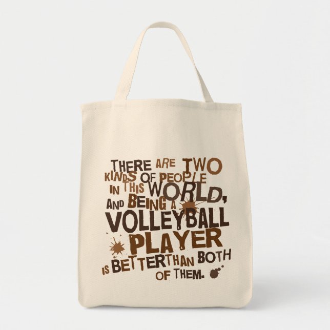 Tote Bag Cadeau de joueur de volleyball (Devant)
