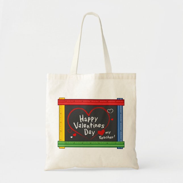 Tote Bag Cadeau de la Saint-Valentin pour enseignant (Devant)