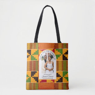 Tote Bag Cadeau de mariage moderne africain ghanéen Kente