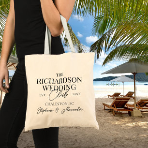 Tote Bag Cadeau de mariage personnalisé du Old Money Social
