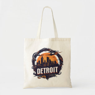 Tote Bag Cadeau de mariage personnalisé Skyline MICHIGAN DE