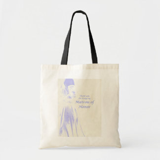 Tote Bag Cadeau de Merci de dame de honneur