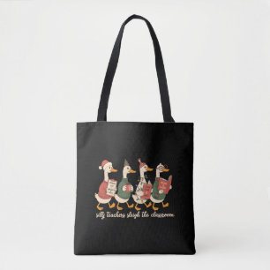 Tote Bag Cadeau de Noël de canard professeur drôle pelucheu