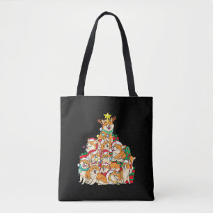 Tote Bag Cadeau de Noël de Chien de Corgi
