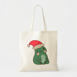 Tote Bag Cadeau de Noël Grenouille Kawaii
