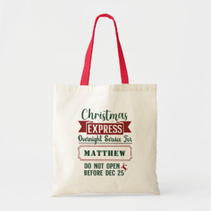 Tote Bag Cadeau de Noël personnalisé de Père Noël