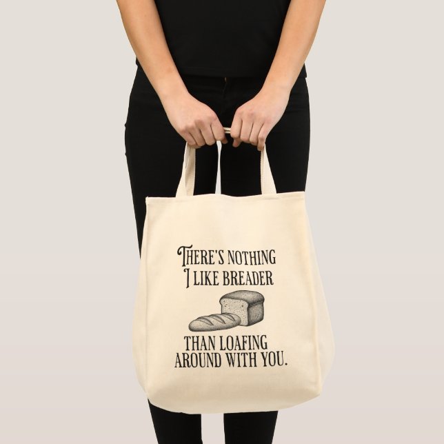 Tote Bag Cadeau de pain de blague de couple drôle (Devant (produit))