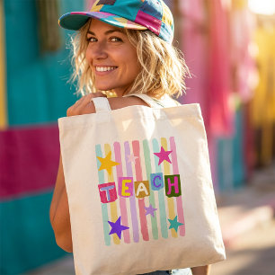 Tote Bag Cadeau de reconnaissance pour l'enseignant Moderne
