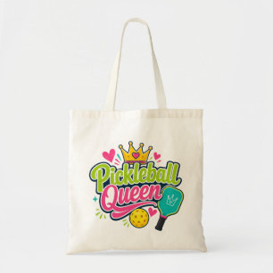 Tote Bag Cadeau de Reine de Pickleball pour les Amateurs de